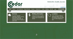 Desktop Screenshot of cedarcorp.com